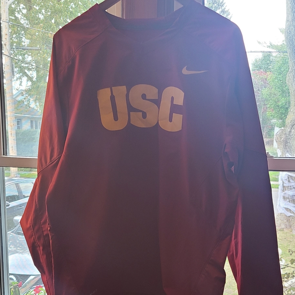 USC Nike dri-fit pullover windbreaker sz M